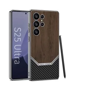 قاب گوشی برند GKK مدل LEATHER WOOD GRAIN